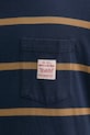 Βαμβακερό μπλουζάκι Levi's A5850 σκούρο μπλε