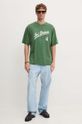 Pamučna majica Levi's A9450 zelena AW24