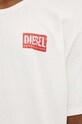 Βαμβακερό μπλουζάκι Diesel T-BOXT-Q15 A15012.0AKAK λευκό