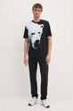Pamučna majica Armani Exchange XM000043.AF10334 crna AW24