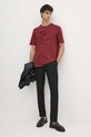 Armani Exchange t-shirt bawełniany XM000044.AF10334 bordowy AW24
