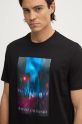 Armani Exchange t-shirt in cotone nero XM000058.AF10356