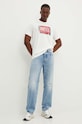 Diesel t-shirt in cotone T-ADJUST-Q6 A15379.0AKAK bianco AW24