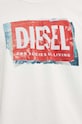 Diesel t-shirt in cotone T-ADJUST-Q6 A15379.0AKAK bianco