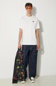 Kenzo cotton t-shirt Gots Boke Classic T-Shirt FE65TS4744SG.02 white AW24