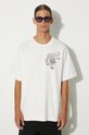 Kenzo t-shirt in cotone Gots Star Tiger Emb Oversize T bianco FE65TS2964SI.02