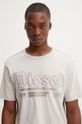 Diesel t-shirt bawełniany T-RAWJUST beżowy A14016.0KMAH