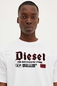 Diesel t-shirt in cotone T-ADJUST-K1 A14789.0GRAI bianco