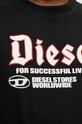 Bavlnené tričko Diesel T-ADJUST-K1 A14789.0GRAI čierna
