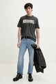 Diesel tricou din bumbac T-ADJUST-Q7 A15398.0GRAI gri SS25