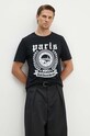 IRO tricou din bumbac MP19RIDA negru AW24