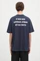 Îmbrăcăminte Wood Wood tricou din bumbac Asa Not To Be Trusted GOTS 10325706.2222 bleumarin