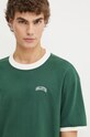 Bavlněné tričko Hollister Co. zelená KI323.4041.300
