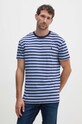 Βαμβακερό μπλουζάκι Polo Ralph Lauren εμπριμέ μπλε 710927103