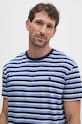 Βαμβακερό μπλουζάκι Polo Ralph Lauren μπλε 710927103