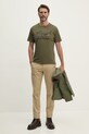 Barbour t-shirt bawełniany MTS1346 zielony AW24