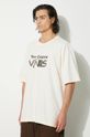 Vans cotton t-shirt Premium Classics LX Vans Clash beige VN000HQ73KS1