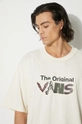 Vans t-shirt bawełniany Premium Classics LX Vans Clash VN000HQ73KS1 beżowy