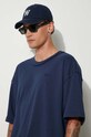 Vans tricou din bumbac Premium Classics LX VN000GBYLKZ1 bleumarin