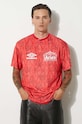 Clothing Aries t-shirt Aries x Umbro Red Roses SS Football Jersey UM60002.03 red
