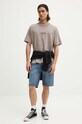 Bavlnené tričko Abercrombie & Fitch KI123.1039.400 béžová AW24