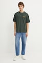 Abercrombie & Fitch tricou din bumbac KI123.4149.300 verde AW24