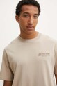 Abercrombie & Fitch t-shirt bawełniany beżowy KI123.4149.400