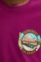 Bavlněné tričko Superdry fialová M1012017A.17L