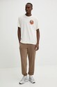 Хлопковая футболка Superdry M1012017A.2YW бежевый AW24