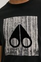MOOSE KNUCKLES t-shirt in cotone M34MT711 nero