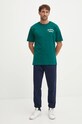 New Balance cotton t-shirt MT43556MHN green AW24