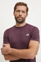 New Balance tricou de antrenament Athletics violet MT41253PLN