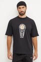 New Balance tricou din bumbac negru MT44585BK