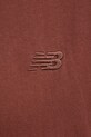 New Balance t-shirt bawełniany MT41533ROK brązowy
