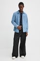 Bavlnené tričko A.P.C. t-shirt boxy petit vpc COHBQ.H26391 tmavomodrá AW25