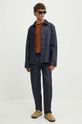 A.P.C. t-shirt bawełniany t-shirt boxy petit vpc COHBQ.H26391 brązowy AW24