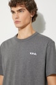 A.P.C. t-shirt bawełniany t-shirt boxy petit vpc szary COHBQ.H26391