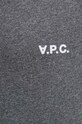 Хлопковая футболка A.P.C. t-shirt boxy petit vpc COHBQ.H26391 серый