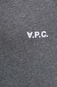 Бавовняна футболка A.P.C. t-shirt boxy petit vpc COHBQ.H26391 сірий