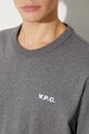 A.P.C. cotton t-shirt boxy petit vpc COHBQ.H26391 gray