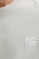 A.P.C. t-shirt bawełniany standard rue madame GOTS COHBU.M26388 zielony