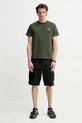 Bavlnené tričko A.P.C. standard rue madame GOTS COHBU.M26388 zelená SS25