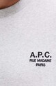 A.P.C. t-shirt bawełniany standard rue madame GOTS COHBU.M26388 szary