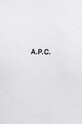 Бавовняна футболка A.P.C. t-shirt boxy micro logo GOTS COHBW.H26386 білий