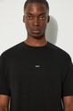 A.P.C. t-shirt bawełniany t-shirt boxy micro logo GOTS COHBW.H26386 czarny