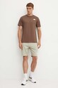 Bavlněné tričko The North Face S/S Redbox Tee NF0A87NP5EX1 hnědá AW24