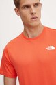 Bavlněné tričko The North Face S/S Redbox Tee oranžová NF0A87NP5OM1