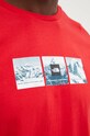 The North Face tricou din bumbac Tee Expedition System NF0A89DC6821 rosu