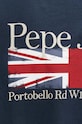Хлопковая футболка Pepe Jeans ALFIE PM509431 тёмно-синий