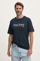 Pepe Jeans tricou din bumbac ALBERT print bleumarin PM509432